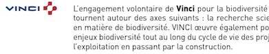 Le ministère de l'Ecologie couronne la stratégie pour la biodiversité de Vinci