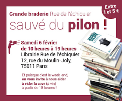 Grande braderie de livres sauvés du pilon à Paris