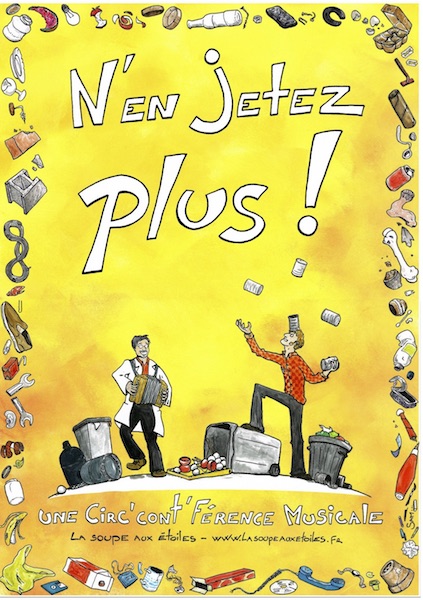 Spectale «<small class="fine d-inline"> </small>N'en Jetez Plus<small class="fine d-inline"> </small>!<small class="fine d-inline"> </small>» et débat sur les déchets, à Sainte-Sigolène (Haute-Loire)