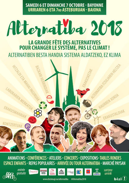 Alternatiba, grande fête des alternatives, à Bayonne (Pyrénées-Atlantiques)