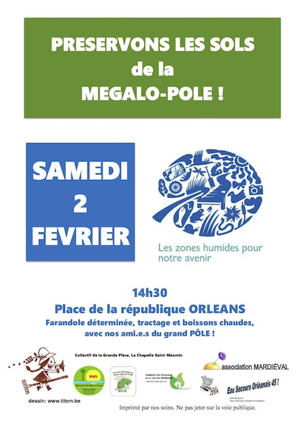 Préservons les sols de la mégalo pole<small class="fine d-inline"> </small>!, à Orléans (Loiret)