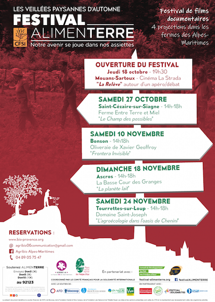 Festival AlimenTERRE à Mouans-Sartoux (Alpes-Maritimes)