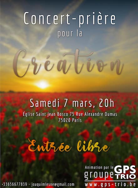 Concert-prière pour la Création, à Paris