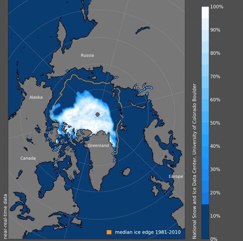 La banquise arctique a atteint sa deuxième étendue la plus basse jamais enregistrée
