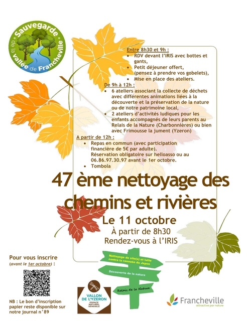 «<small class="fine d-inline"> </small>Nettoyage de la vallée de Francheville<small class="fine d-inline"> </small>» (métropole de Lyon) 
