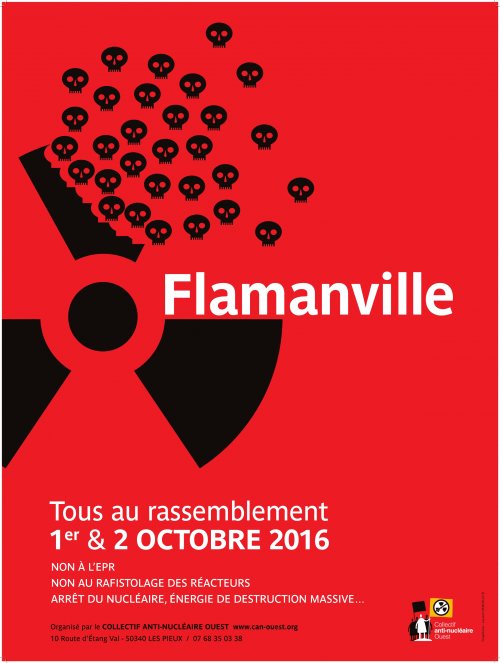 Manifestation antinucléaire à Flamanville (Manche)