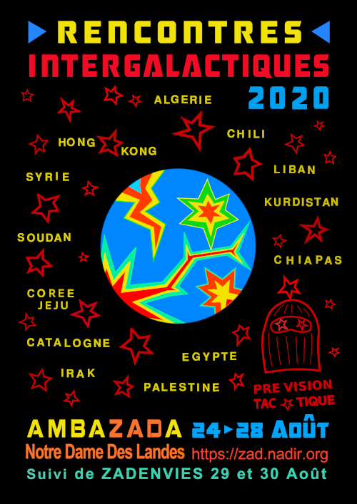 Rencontres intergalactiques 2020, à Notre-Dame-des-Landes (Loire-Atlantique)