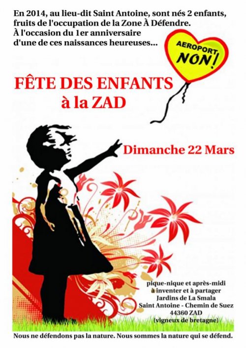 Fête des enfants sur la Zad de Notre Dame des Landes