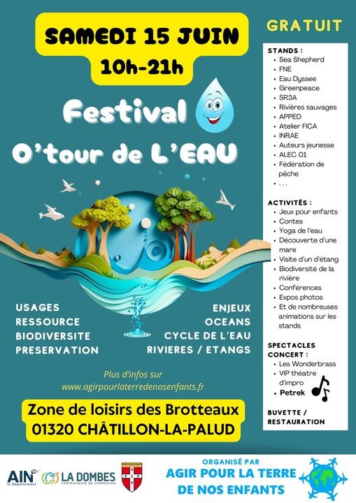 Festival O'tour de l'eau, à Châtillon-la-Palud (Ain)