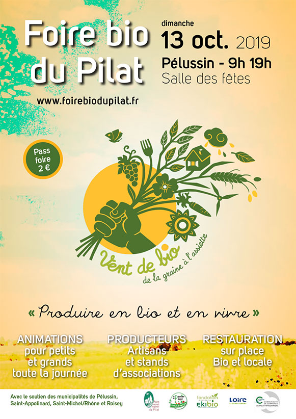 Foire bio du Pilat, à Pélussin (Loire)