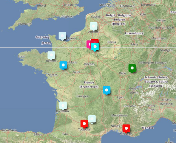 1<sup class="typo_exposants">e</sup> tour - La carte des résultats des candidats notables et atypiques 