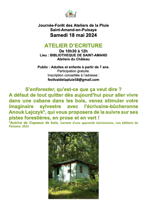 Atelier-Forêt, à Saint-Amand-en-Puisaye (Nièvre)