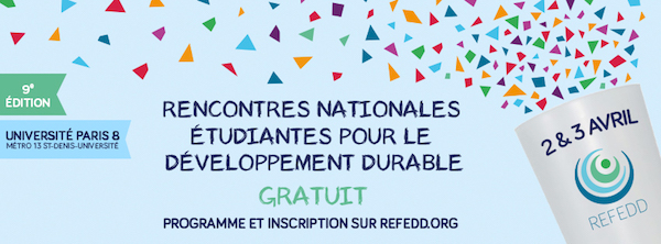 Rencontres nationales étudiantes pour le développement durable, à Saint-Denis (93)