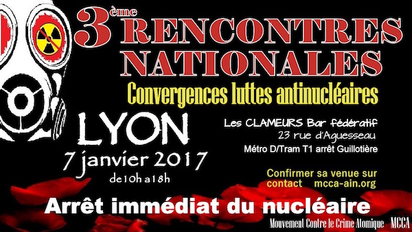 Les 3<sup class="typo_exposants">es</sup> Rencontres nationales antinucléaires, à Lyon