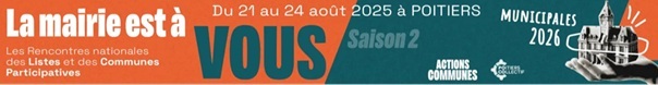 Rencontres nationales des listes citoyennes et participatives, à Poitiers
