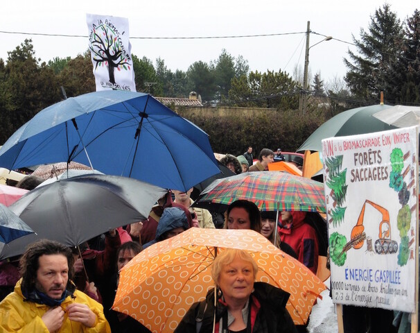 A Gardanne, des centaines de manifestants contre la centrale anti-écologique