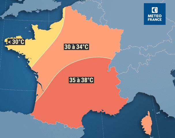 La canicule va frapper la France dès lundi