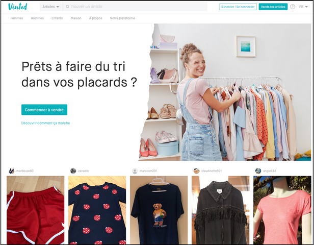 La plateforme Vinted relance ses ventes malgré le confinement