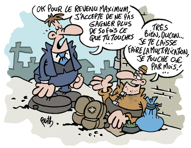 Vous voulez le revenu universel<small class="fine d-inline"> </small>? Alors il faut exiger le revenu maximum<small class="fine d-inline"> </small>!