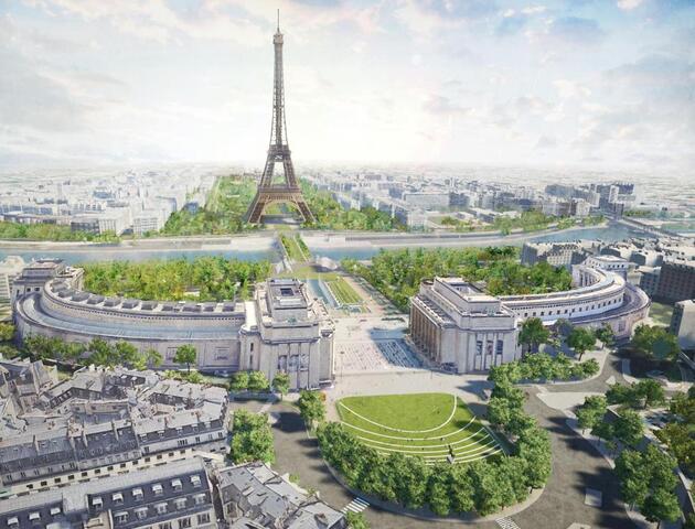 Le futur jardin du Trocadéro, cache-misère de la bétonisation de Paris