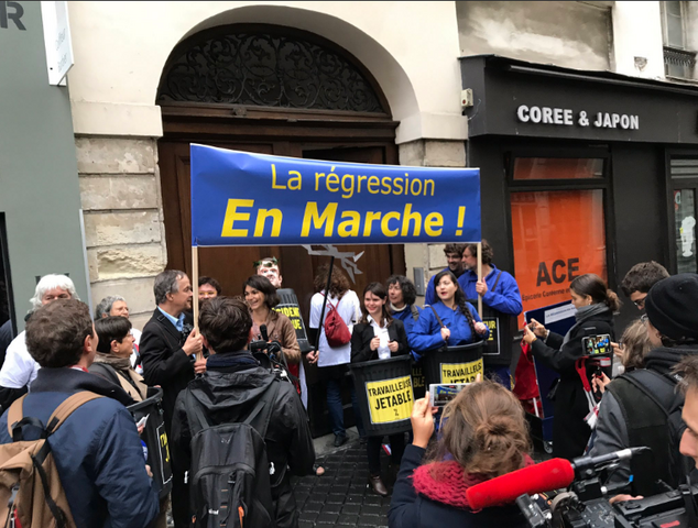 Le parti de Macron est «<small class="fine d-inline"> </small>le parti de la régression<small class="fine d-inline"> </small>», selon Attac