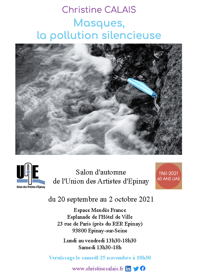 Expo photo «<small class="fine d-inline"> </small>Masques, la pollution silencieuse<small class="fine d-inline"> </small>», à Épinay-sur-Seine (Seine-Saint-Denis)