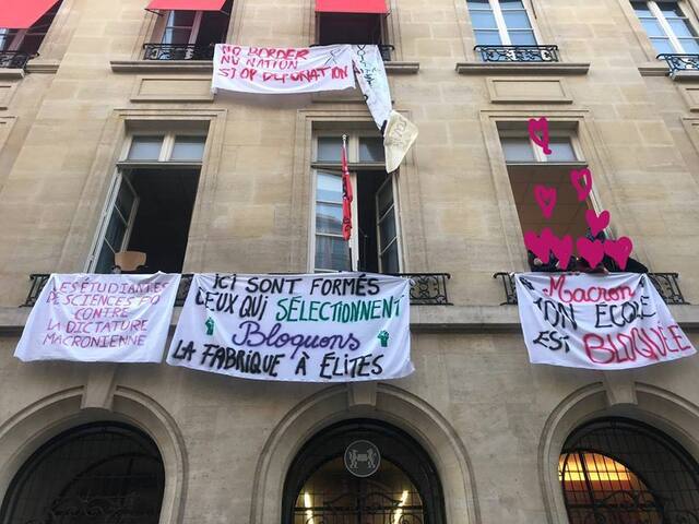Sciences-Po Paris est occupé par ses étudiants