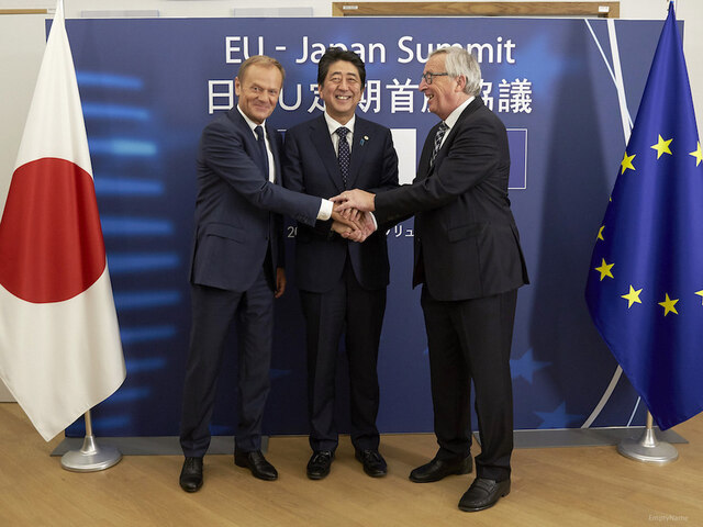 L'Union européenne et le Japon signent le <span class="caps">JEFTA</span>, accord de commerce climaticide 