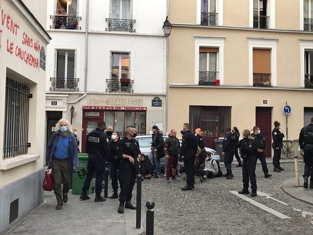 Intervention policière contre le camp climat parisien