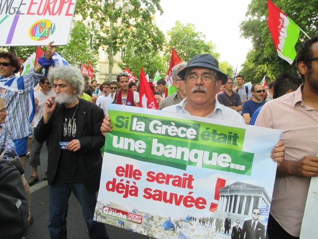 Le soutien des Français à la lutte des Grecs contre la finance