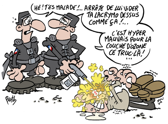Les gaz lacrymogènes : dangereux pour la santé, mais... silence d'État<small class="fine d-inline"> </small>!