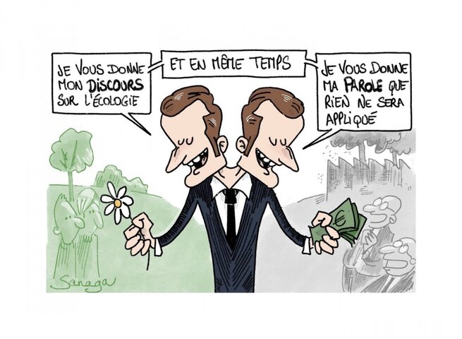 Loi de finances : Macron discourt sur l'écologie, ses députés la démolissent