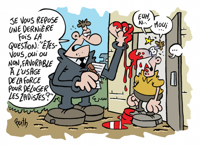 Le sondage bidonné qui prétend que les Français veulent l'évacuation de la Zad