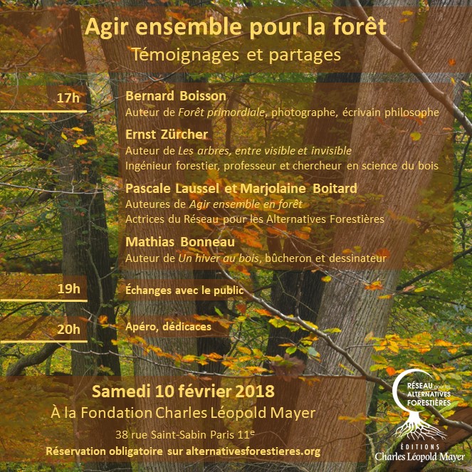 Agir ensemble pour la forêt - Témoignages et partages, à Paris