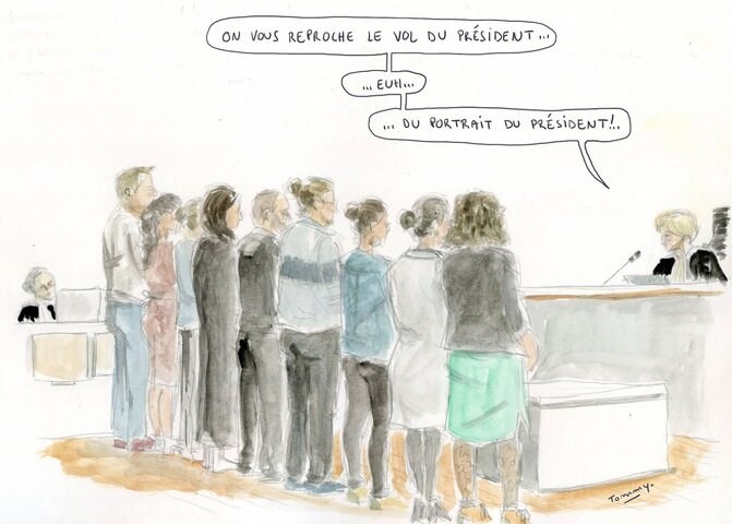 Au procès des décrocheurs de Macron, la désobéissance civile en débat