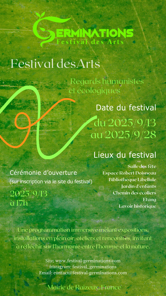 «<small class="fine d-inline"> </small>Festival des Arts Germinations<small class="fine d-inline"> </small>», à Raizeux (Yvelines)