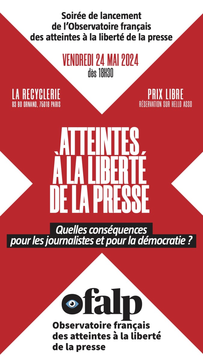 Lancement de l'Observatoire français des atteintes à la liberté de la presse, à Paris