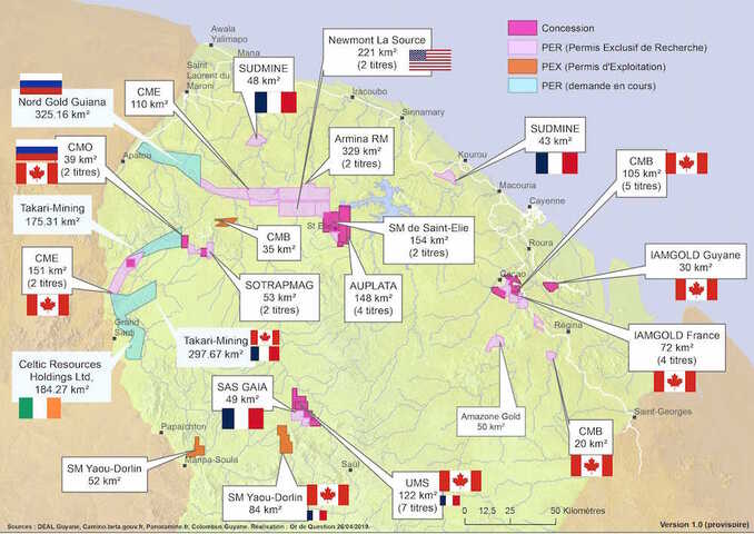 En Guyane, les groupes miniers préparent «<small class="fine d-inline"> </small>la grande braderie<small class="fine d-inline"> </small>» du territoire