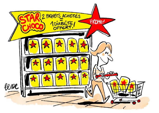 Dans les supermarchés, les produits en promo sont mauvais pour la santé