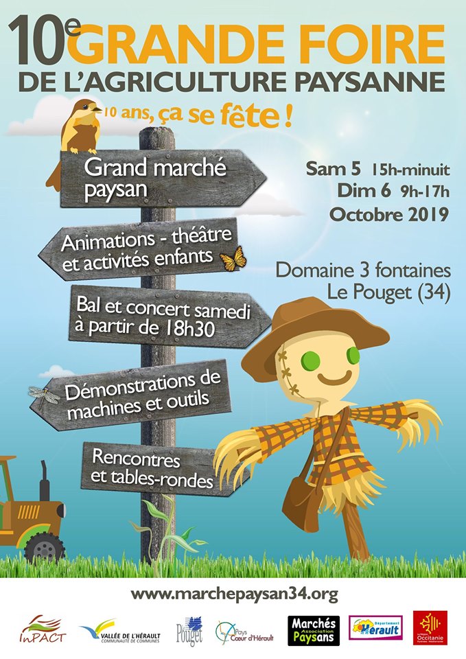 Grande Foire de l'agriculture paysanne, au Pouget (Hérault)