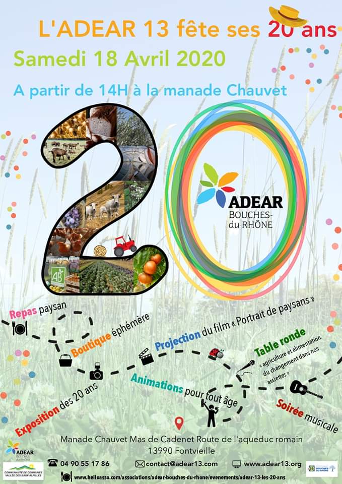 Fête des 20 ans de l'association <span class="caps">ADEAR</span> 13, à Fontvieille (Bouches-du-Rhône)