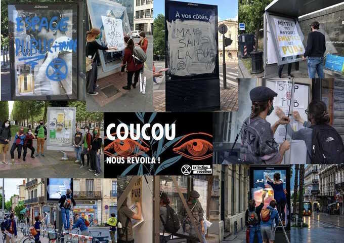 Extinction Rebellion a mené des actions contre la publicité