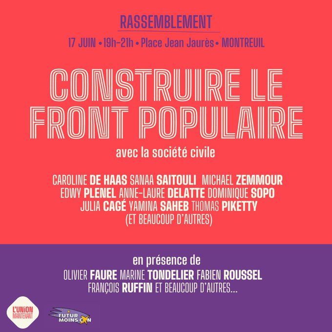 Construire le Front populaire avec la société civile