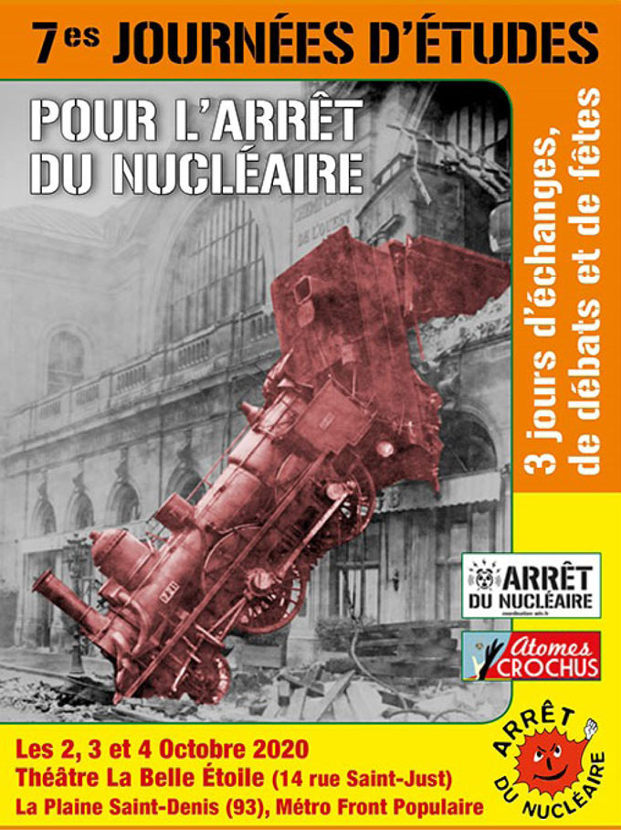 Journées d'études pour l'arrêt du nucléaire, à La Plaine-Saint-Denis (Seine-Saint-Denis)