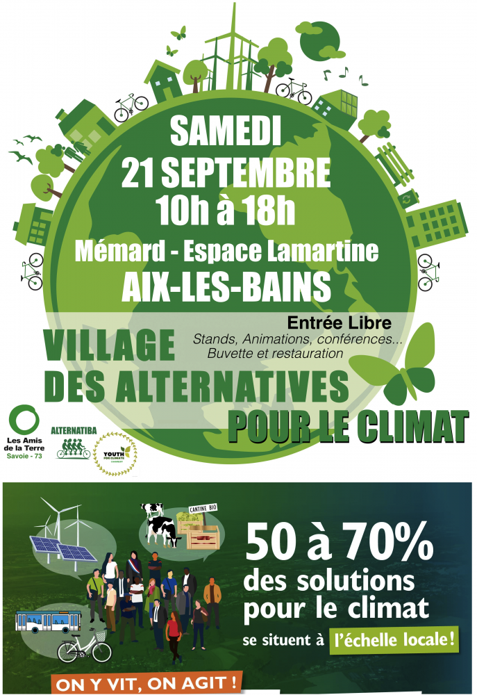 Village des alternatives pour le climat, à Aix-les-Bains (Savoie)