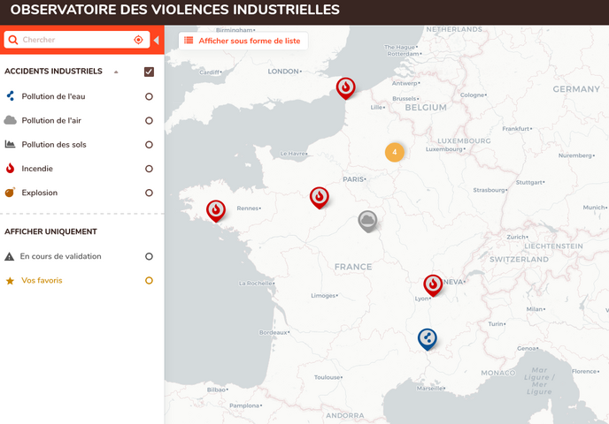 Une surveillance citoyenne des accidents industriels