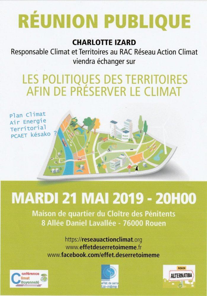 Les alternatives territoriales pour sauver le climat, rencontre-débat à Rouen (Seine-Maritime) 