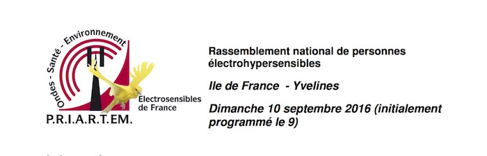 Rassemblement national des Électrosensibles de France, à Rambouillet (Yvelines)