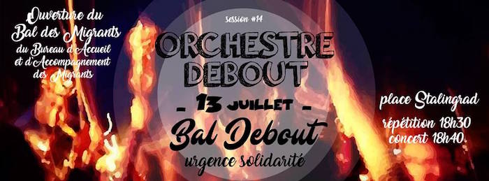 Orchestre debout ouvre le bal des migrants, à Paris