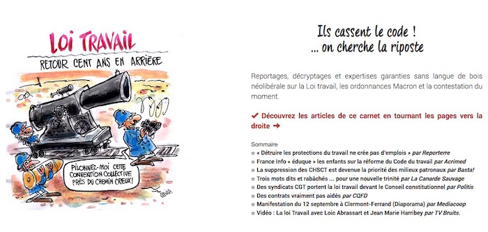 Le travail aujourd'hui, vu et analysé par les Médias libres